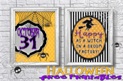 Some free halloween prints to add some fun to your halloween decor!