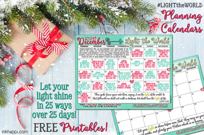 Light The World 25 Ways In 25 Days Tons Of Free Printables Inkhappi