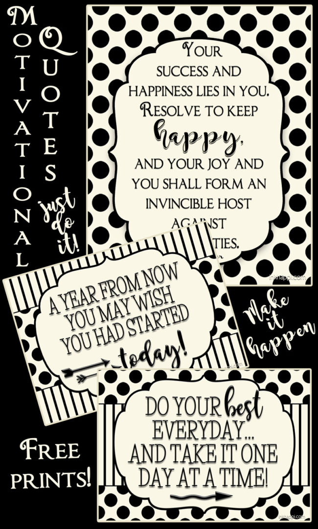 Get the year started off right with these free motivational prints from inkhappi!