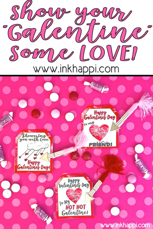 Shower Your Gals With Love And These Free Printable Galentine T Tags Inkhappi