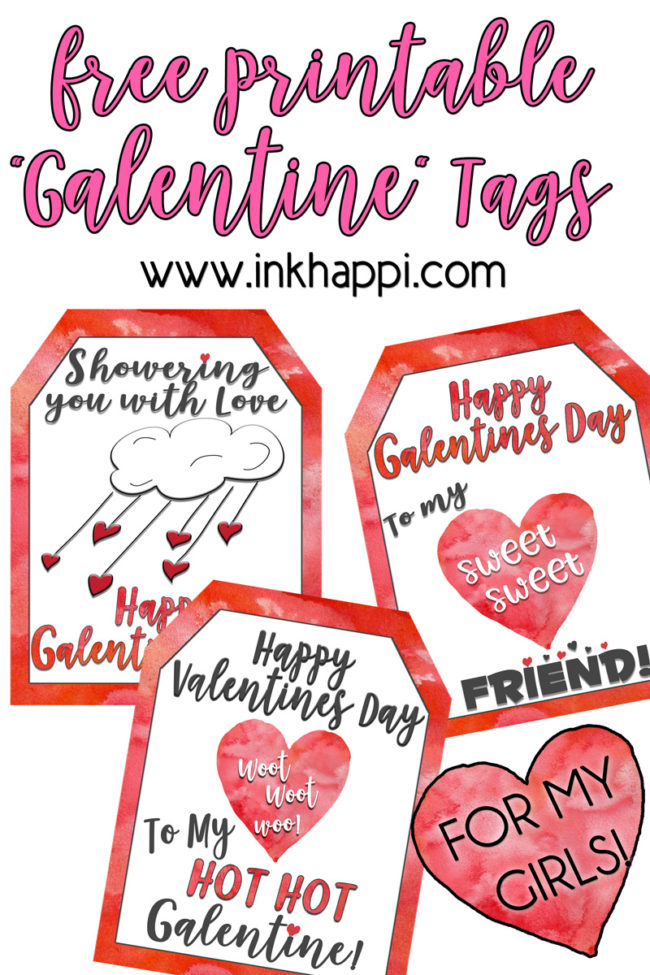What a cute way to show the gals in your life some love with these Free Printable Galentine Gift Tags! 