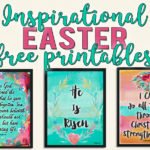 Inspirational Easter Printables in Beautiful Watercolors