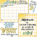 June 2017 Calendar is here with a bit of “Attitude”!