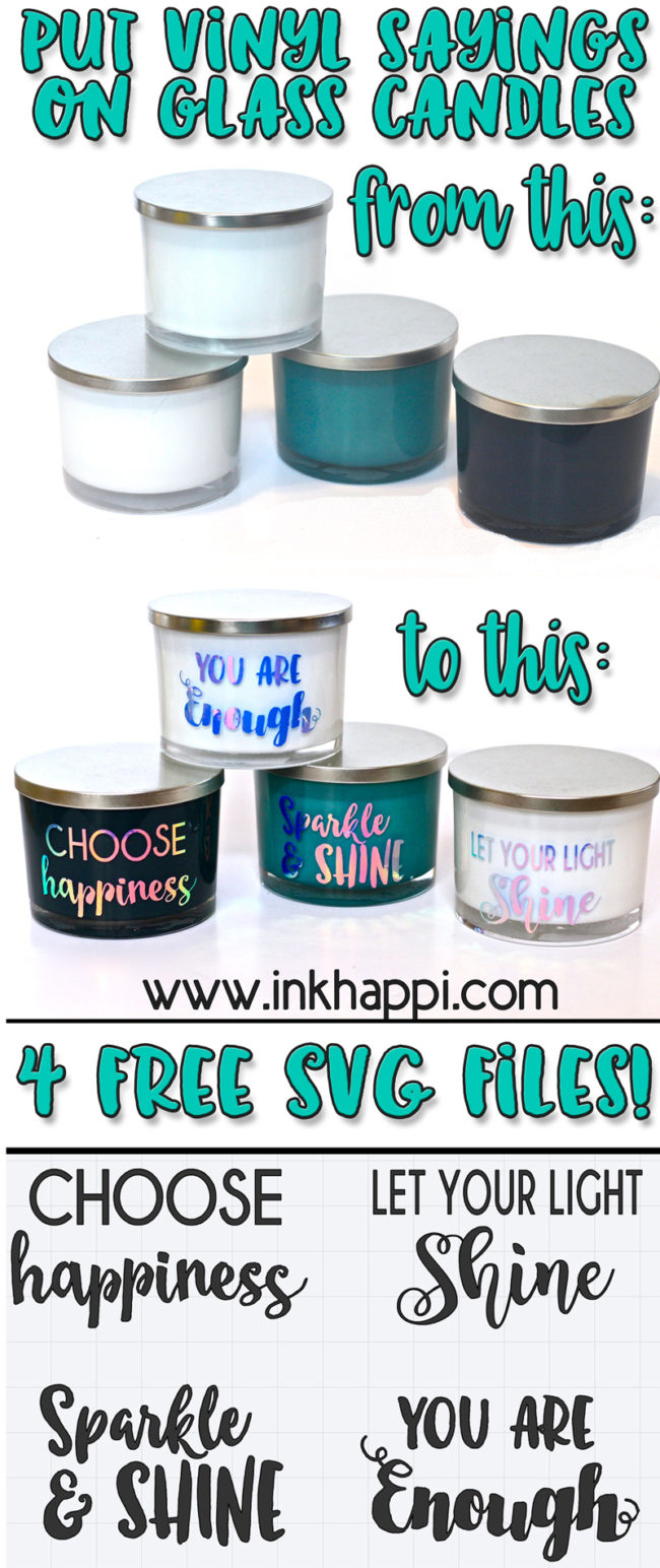 Vinyl Sayings On Glass Candles Using Cricut You Will Fall In Love With This Easy Project Inkhappi