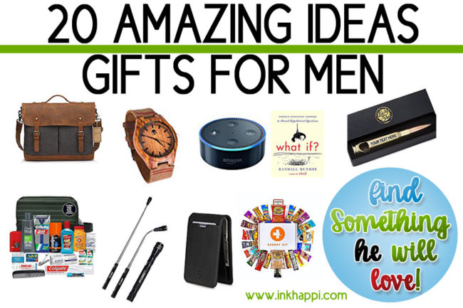 Gifts for Men... 20 ideas to help you find the perfect gift! - inkhappi