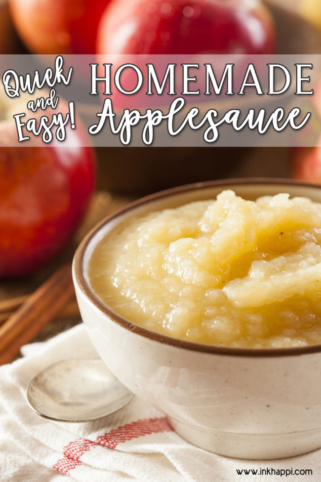 How to make homemade applesauce and about different varieties of apples. #applesauce #varietiesofapples #homemadeapplesauce #apples