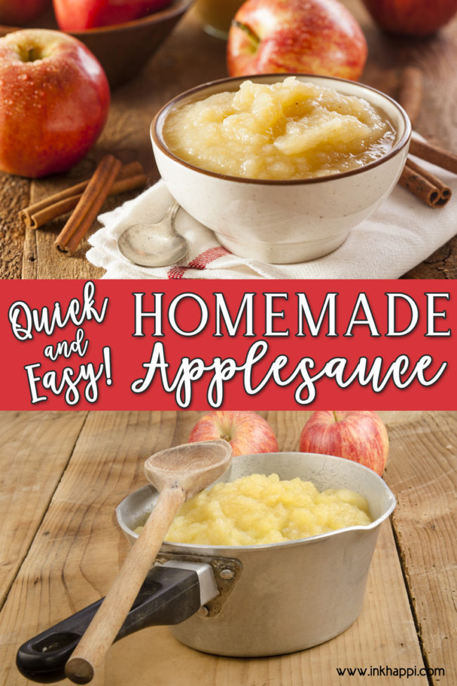 How to make homemade applesauce and about different varieties of apples. #applesauce #varietiesofapples #homemadeapplesauce #apples