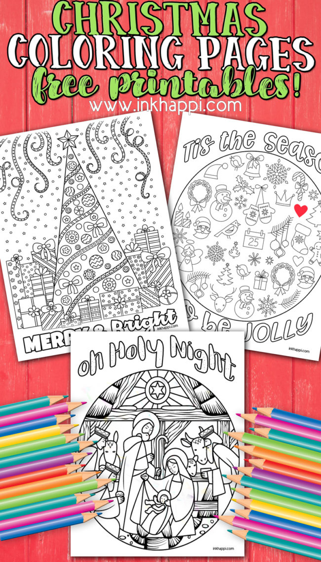 Some fun Christmas coloring pages and jokes! #freeprintables #coloring #christmas #jokes
