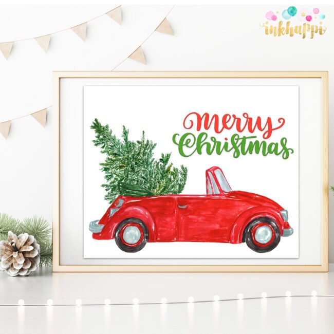 Christmas Banner free printable... now let's decorate! - inkhappi