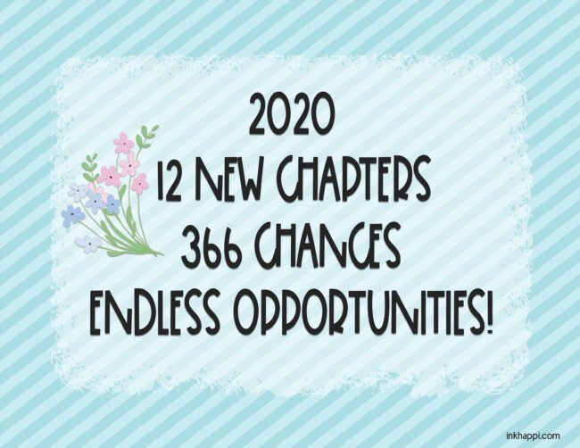 january 2020 calendar print1 Motivational thought to begin 2020 with! #freeprintable #motivation