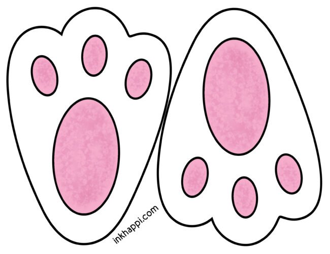 Bunny paw Bunny paws free printables! #easteregghunt #freeprintables #easter