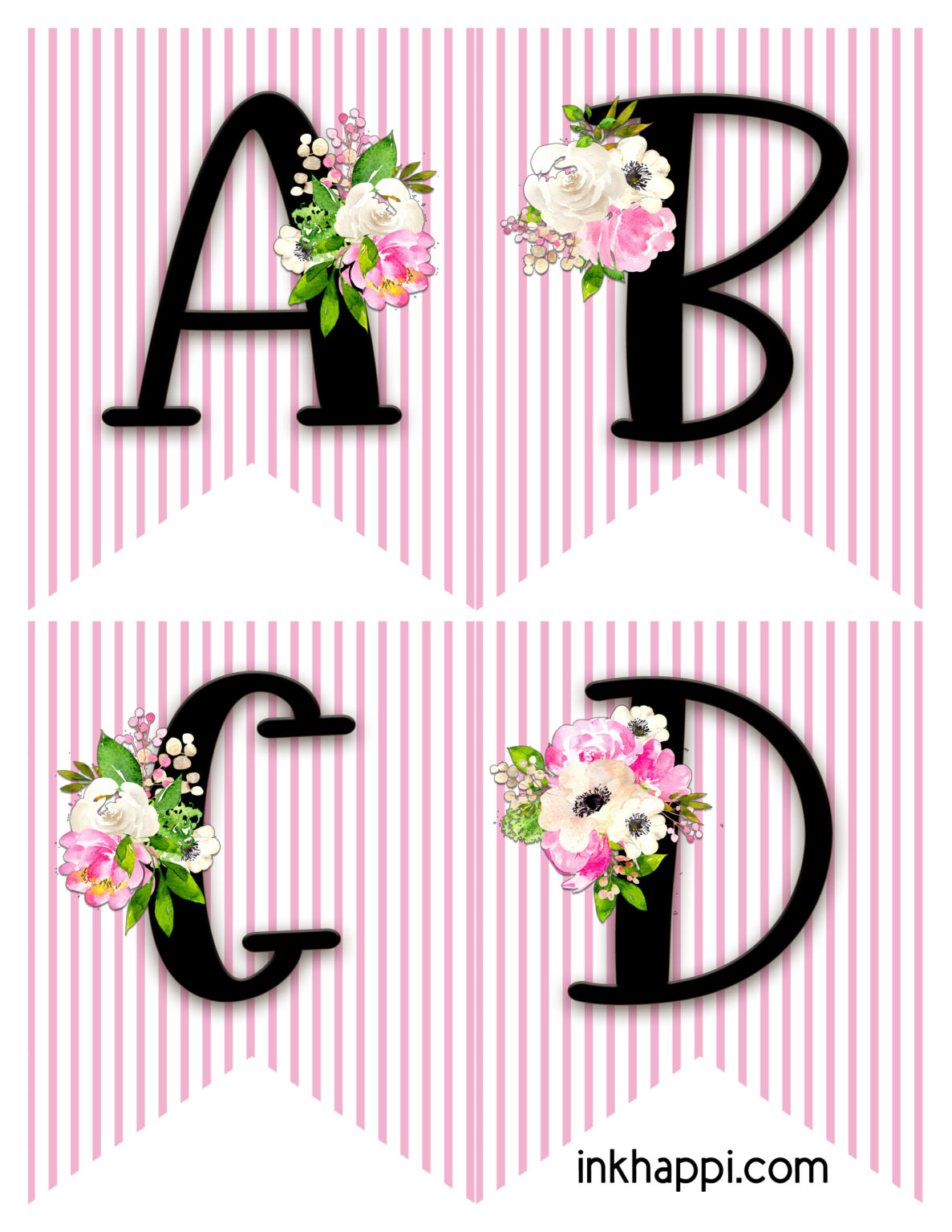 Printable Spring Banner A-Z. Great addition to your decor! - inkhappi