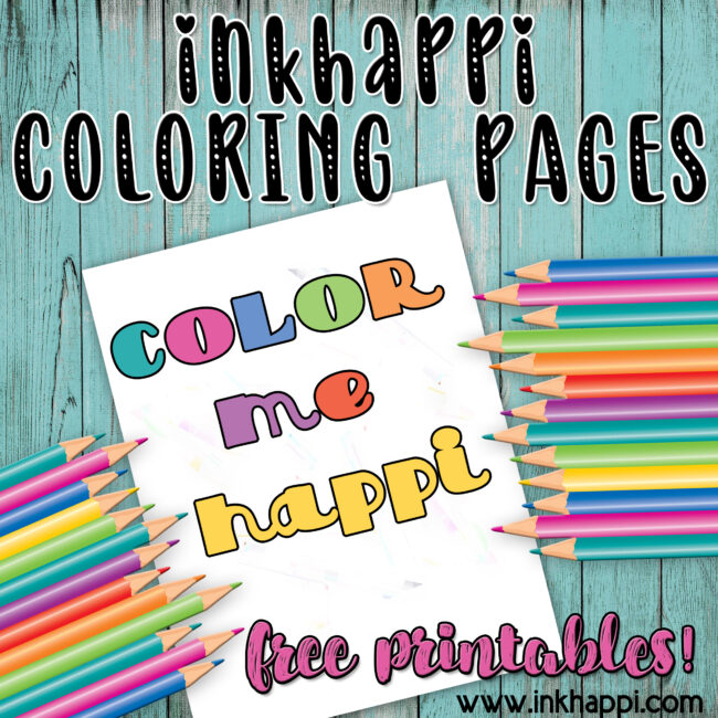 inkhappi coloring pages  #free printables #coloring