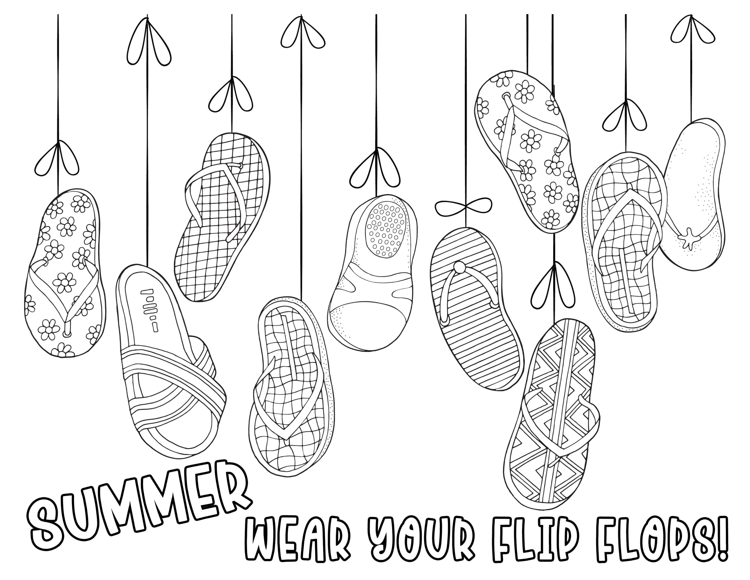 Favorite Pastimes Coloring Pages... Summer Fun! - inkhappi