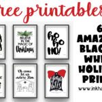 Black & White holiday prints and how to reduce holiday stress